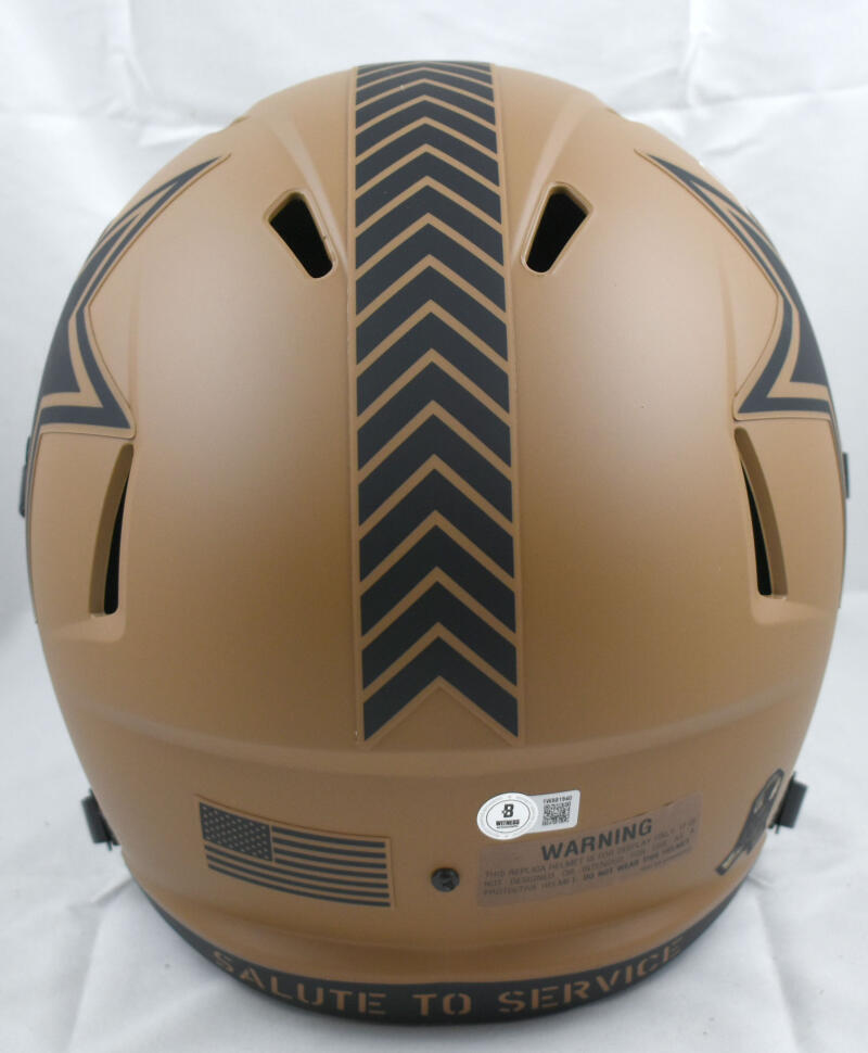 Tony Dorsett Signed Cowboys F/S STS Speed Helmet - Beckett W Holo