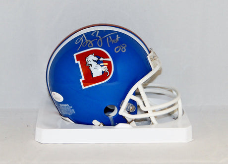 Gary Zimmerman Autographed Denver Broncos TB Mini Helmet W/ HOF and JSA W Image 1