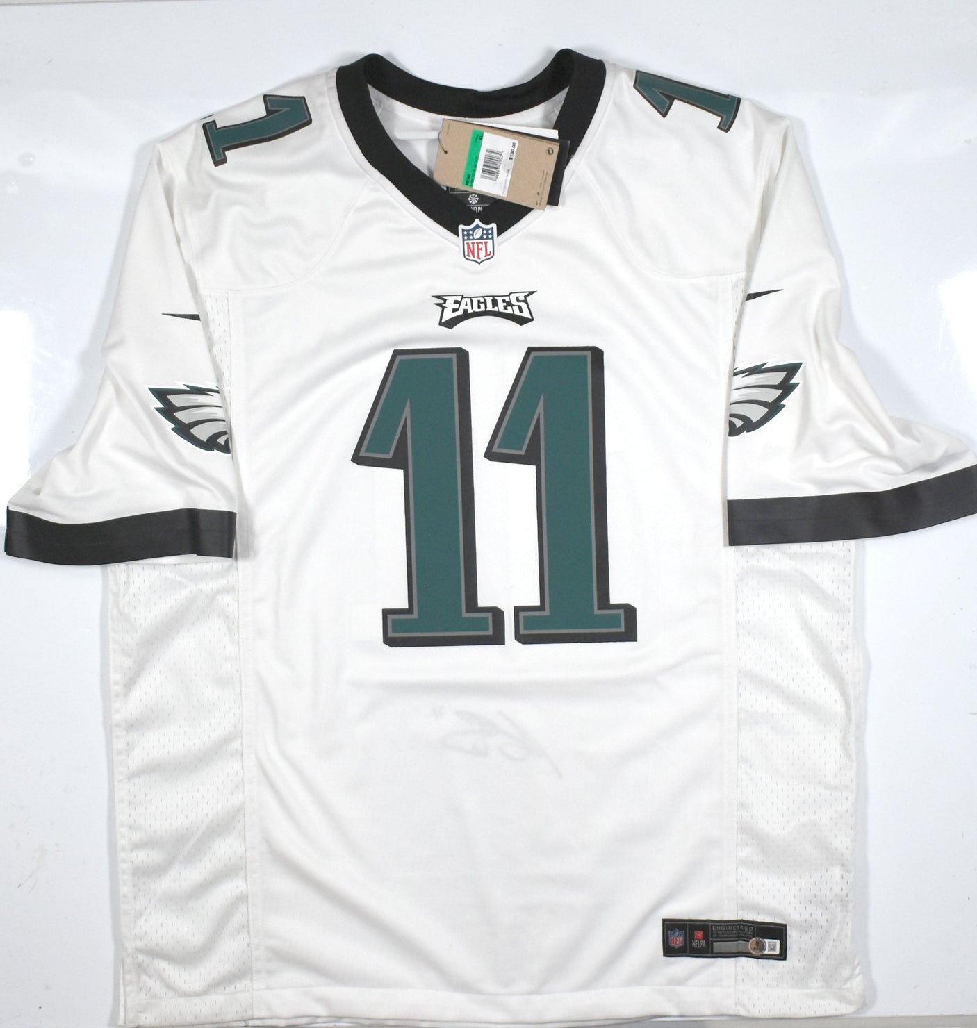 AJ Brown Signed Philadelphia Eagles White Nike Game Jersey - Beckett W Holo