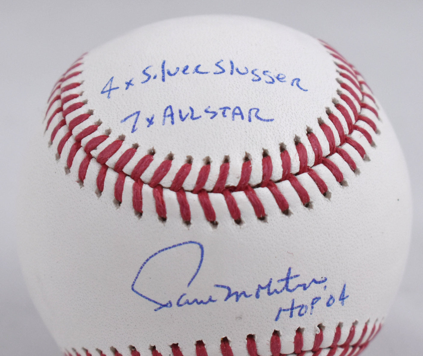Paul Molitor Signed Rawlings OML Baseball w/4 Inscriptions- Beckett W Holo *Blue