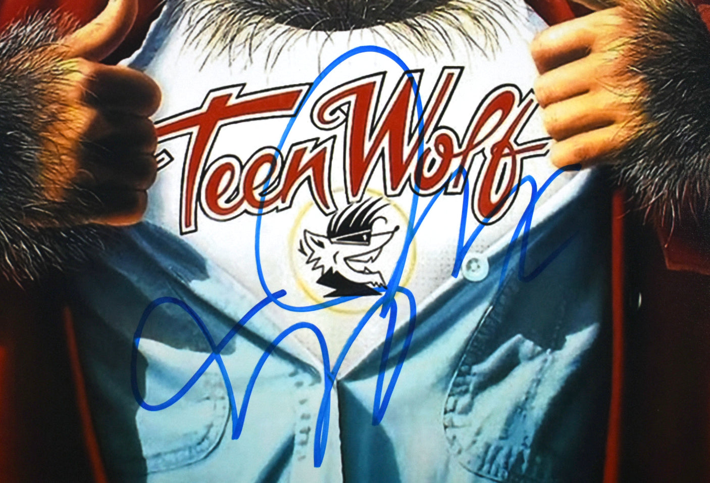 Michael J. Fox Autographed 16x20 Teen Wolf Photo - Beckett W Hologram *Blue