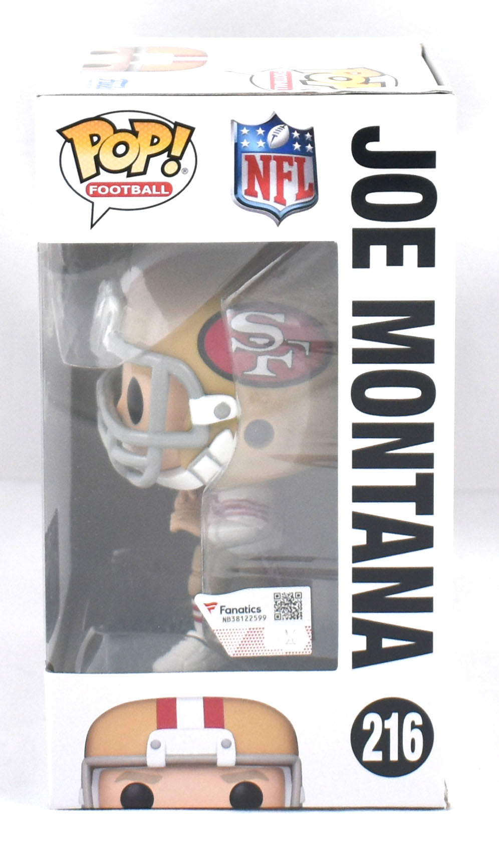 Joe Montana Autographed San Francisco 49ers Funko Pop #216 - Fanatics *White