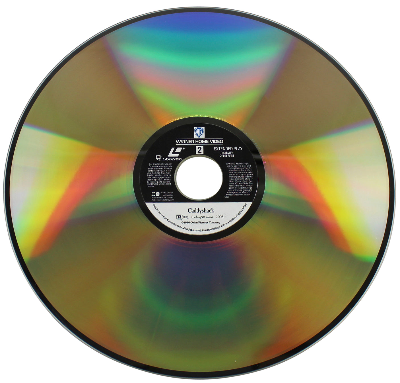 Chevy Chase Authentic Signed Caddyshack Laser Disc Cover w/Disc BAS Wit #M54601