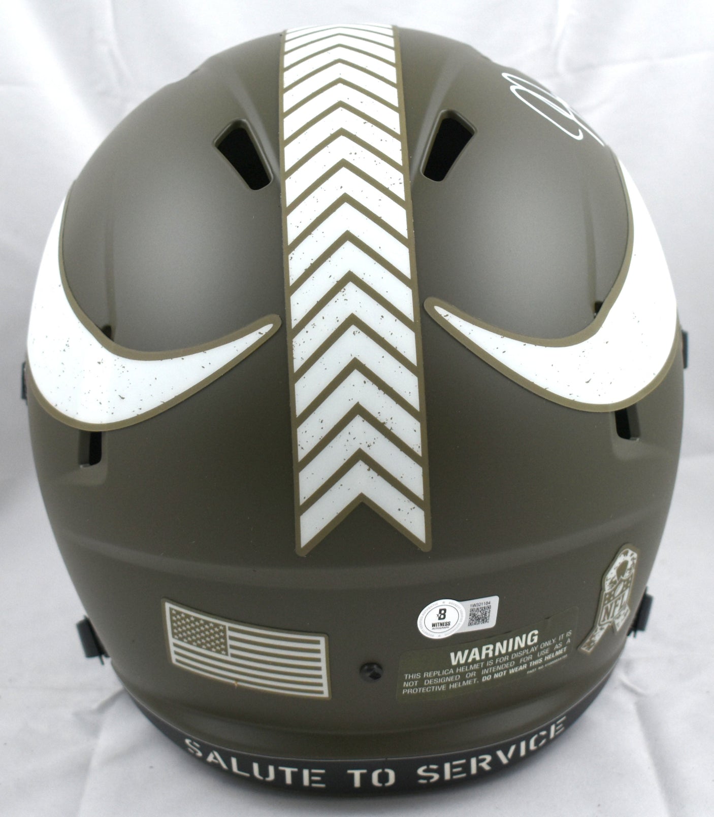 Justin Jefferson Signed Vikings F/S STS Speed Helmet - Beckett W