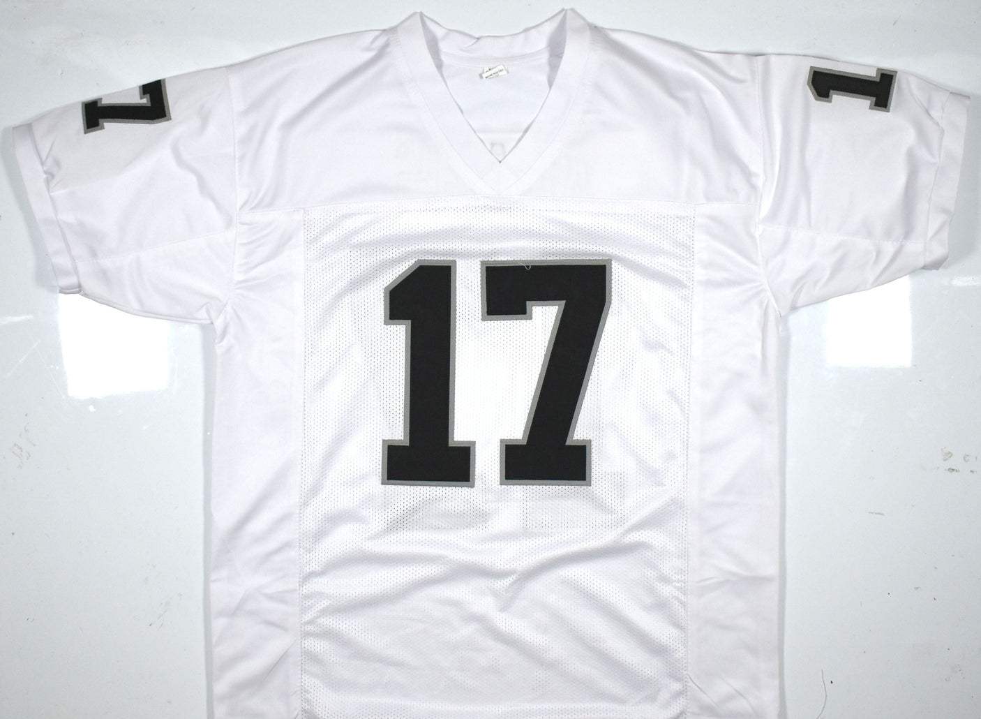 Davante Adams Autographed White Pro Style Jersey-Beckett W Hologram *Silver *Up