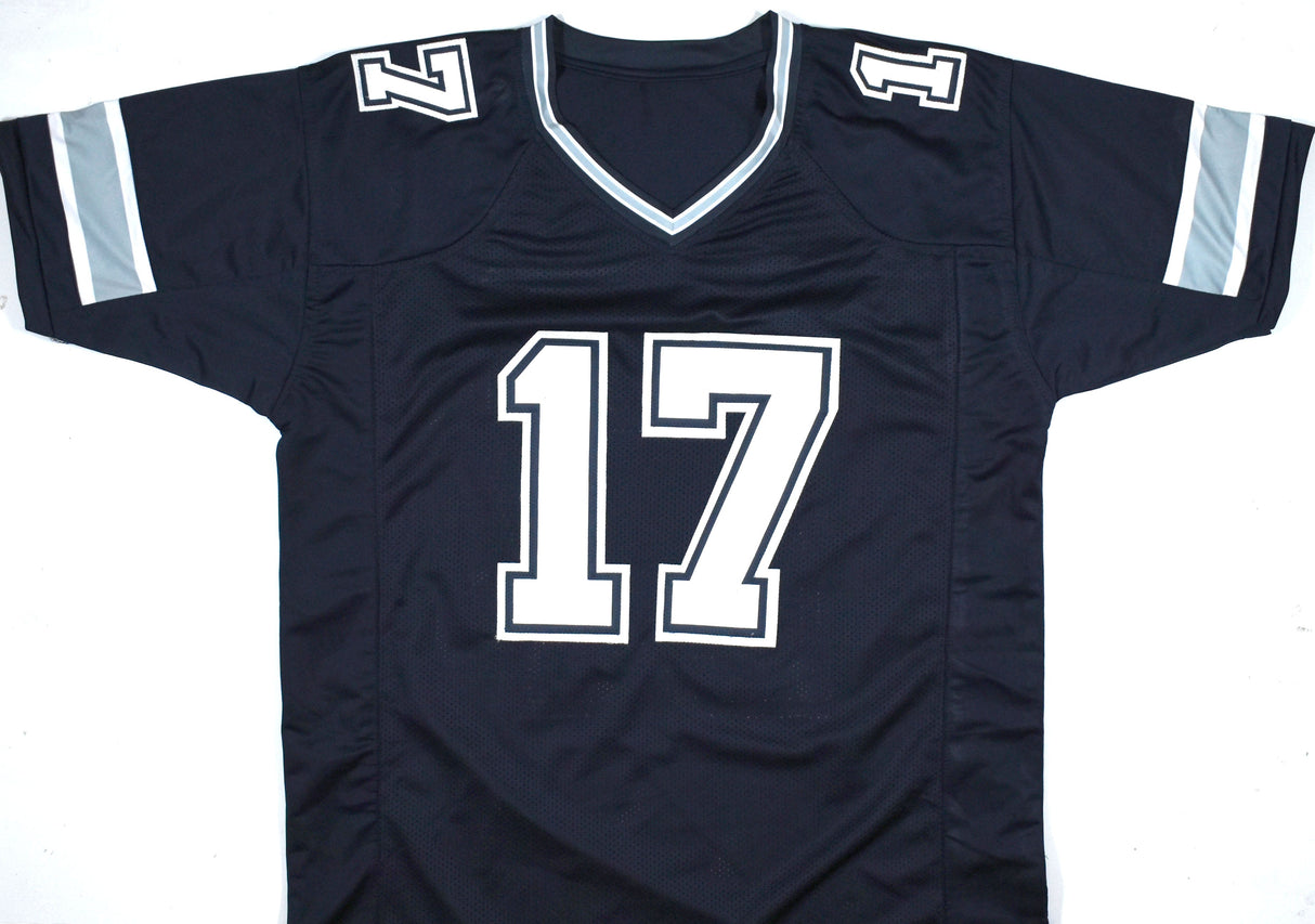 Brandon Aubrey Autographed Blue Pro Style Jersey - Beckett W Hologram *Black