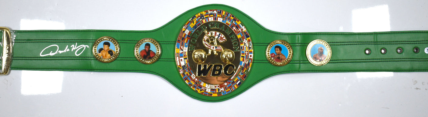 Oscar De La Hoya Autographed WBC Replica Belt - Beckett W Hologram *Silver