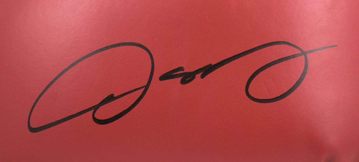 Oscar De La Hoya Autographed Red Everlast Boxing Glove-Beckett W Hologram *Right