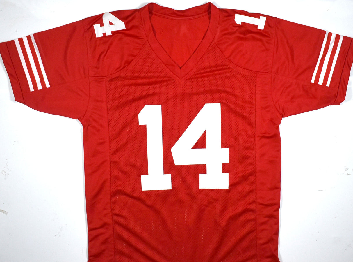 Ricky Pearsall Autographed Red Pro Style Jersey - Beckett W Hologram *Black