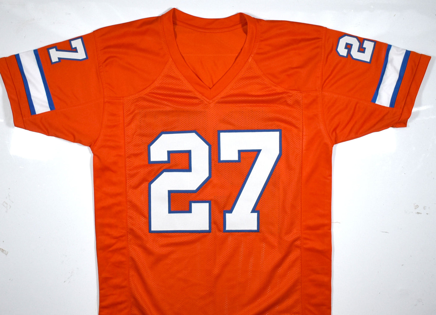 Steve Atwater Autographed Orange Pro Style Jersey w/HOF - Beckett W Hologram