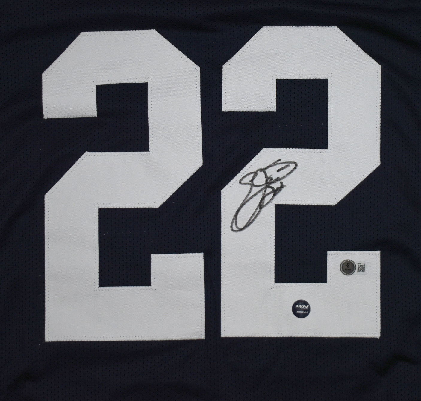 Emmitt Smith Autographed Blue White Pro Style Jersey - Beckett W Hologram *Black