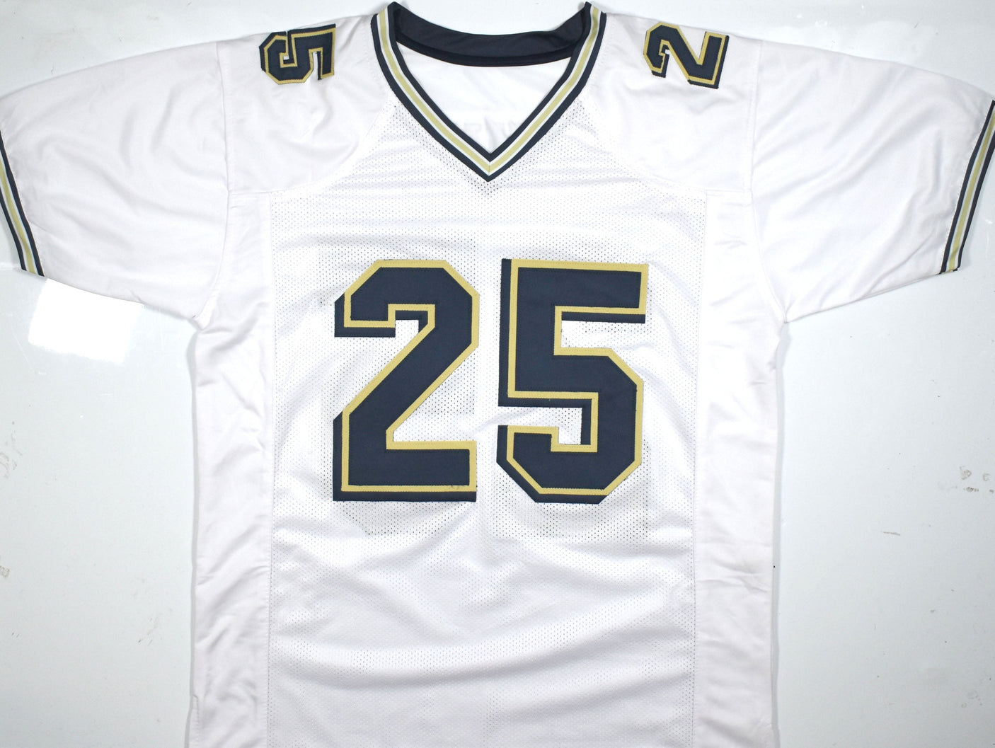 Darrelle Revis Autographed White College Style Jersey - Beckett W Hologram