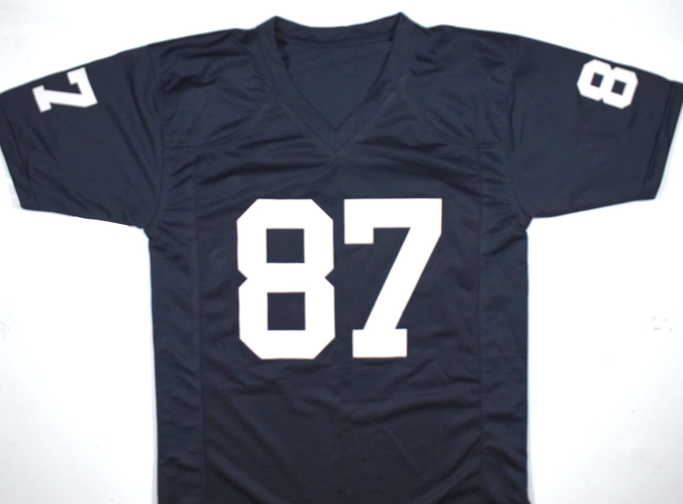 Pat Freiermuth Autographed Blue College Style Jersey - Beckett W Hologram *Black