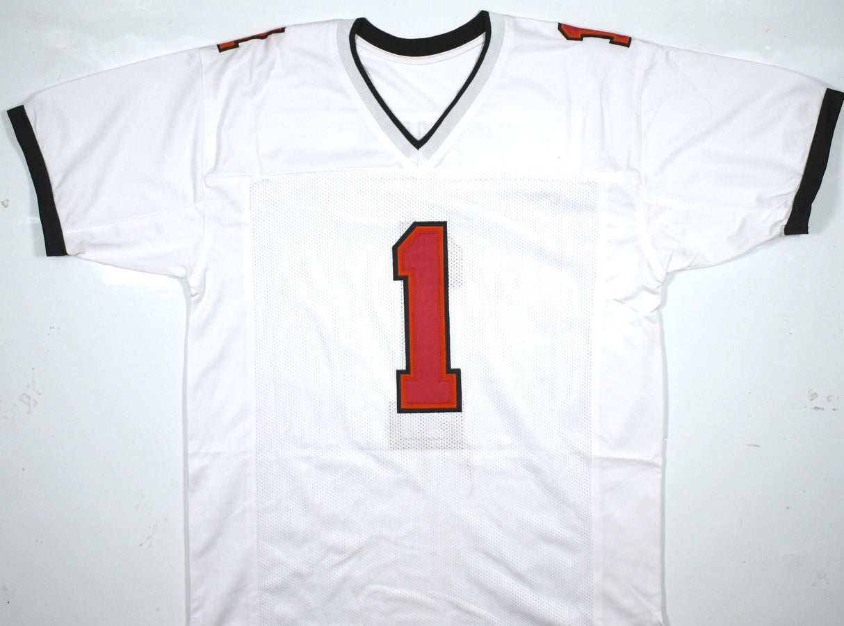 Rachaad White Autographed White Pro Style Jersey - Beckett W Hologram *Silver