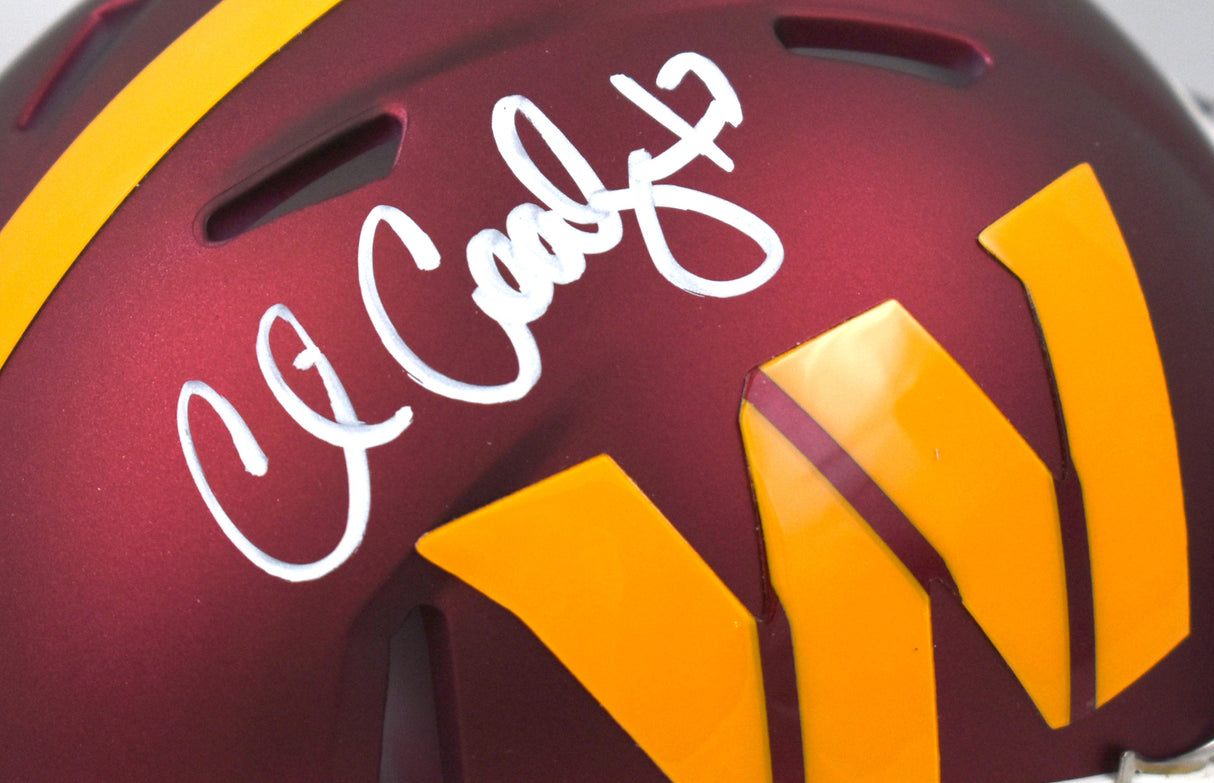 Chris Cooley Signed Washington Commanders Speed Mini Helmet-Beckett W Hologram