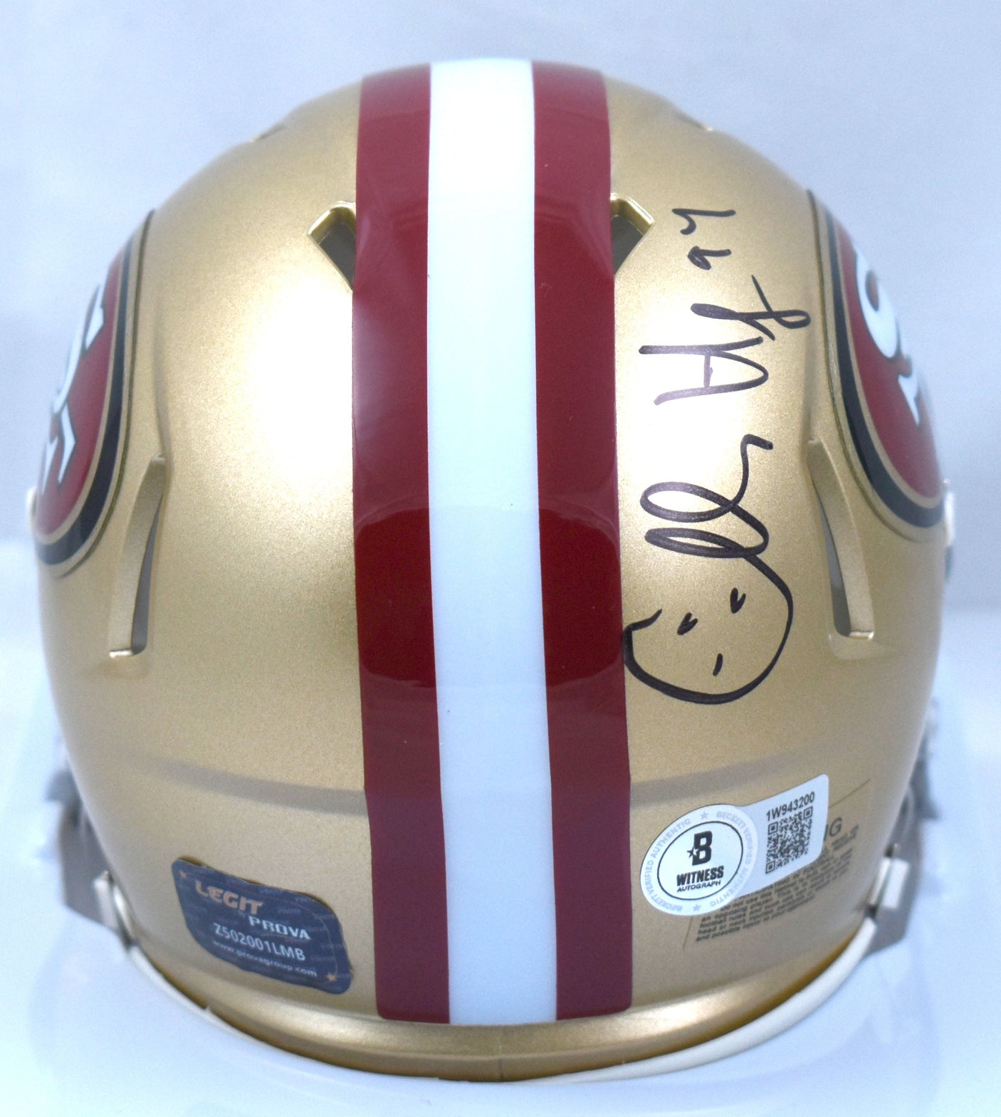 Charles Haley Signed San Francisco 49ers Speed Mini Helmet - Beckett W Hologram