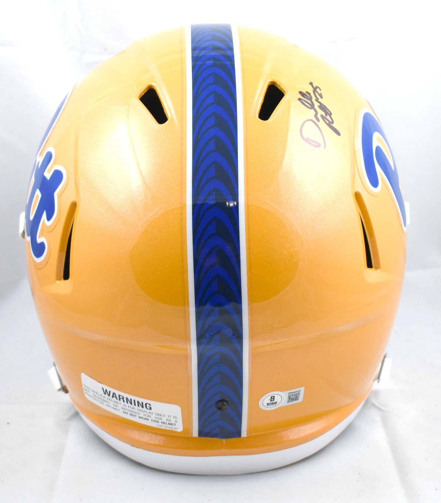 Darrelle Revis Autographed Pittsburgh Panthers F/S Speed Helmet- Beckett W Holo