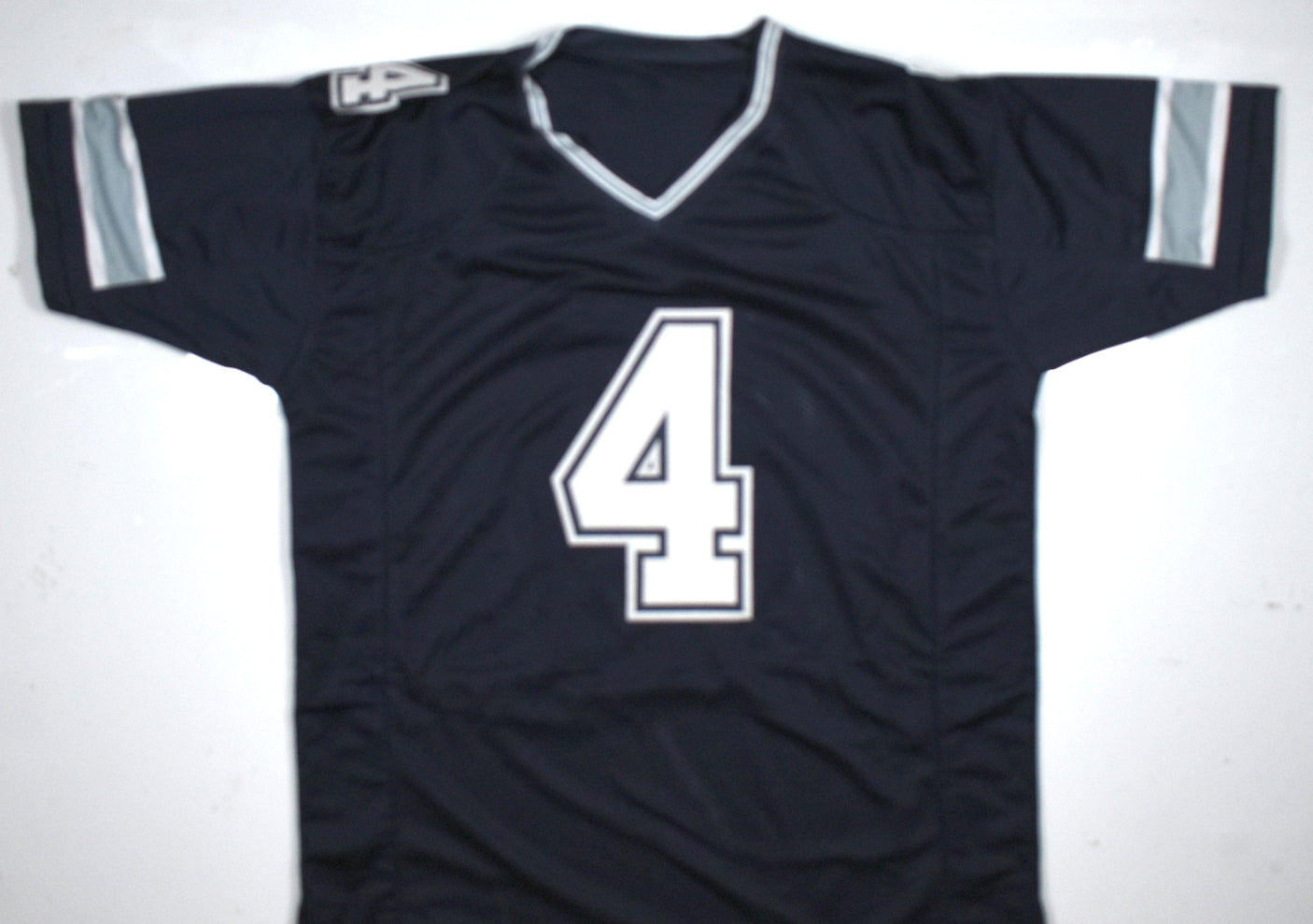 Dak Prescott Autographed Blue Pro Style Jersey - Beckett W Hologram *Black