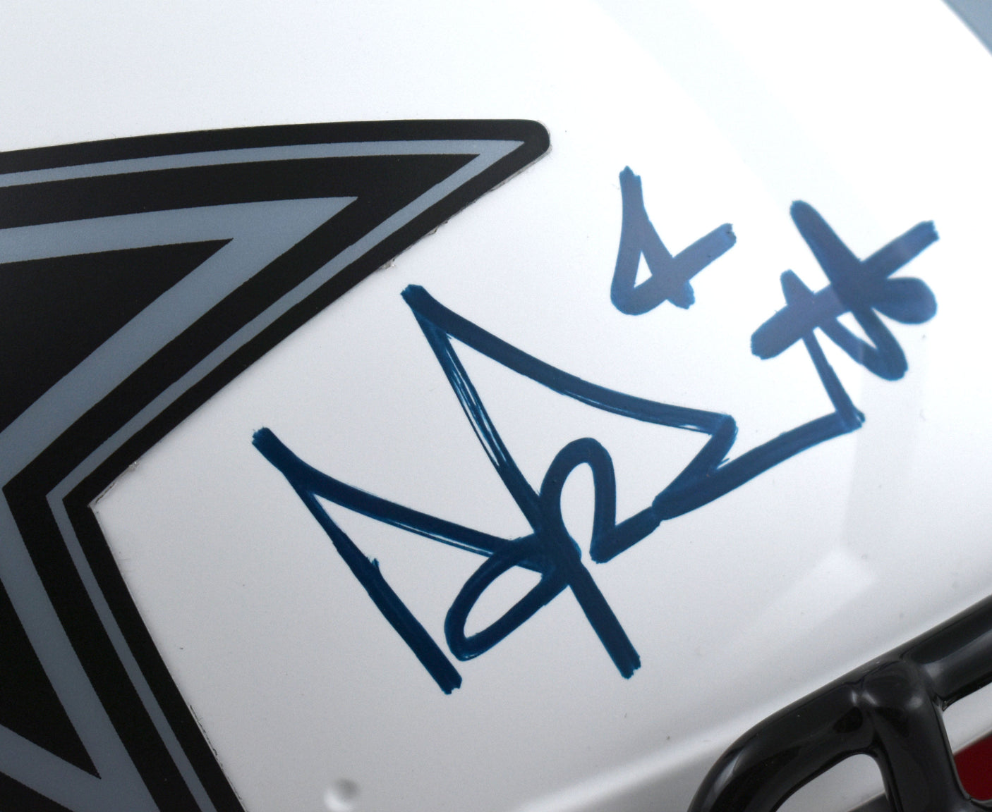 Dak Prescott Signed Cowboys F/S Lunar Speed Authentic Helmet - Beckett W Holo