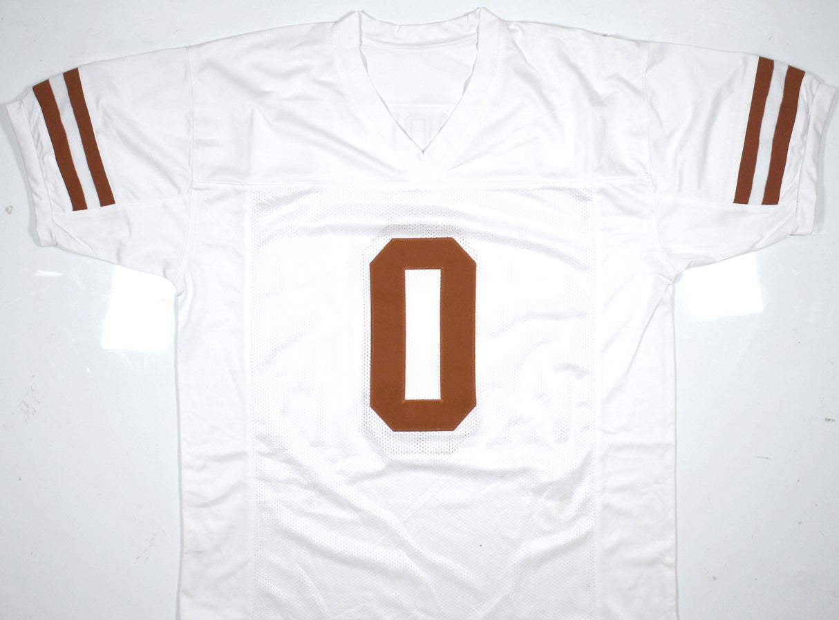 Ja'Tavion Sanders Autographed White College Style Jersey - Beckett W Hologram