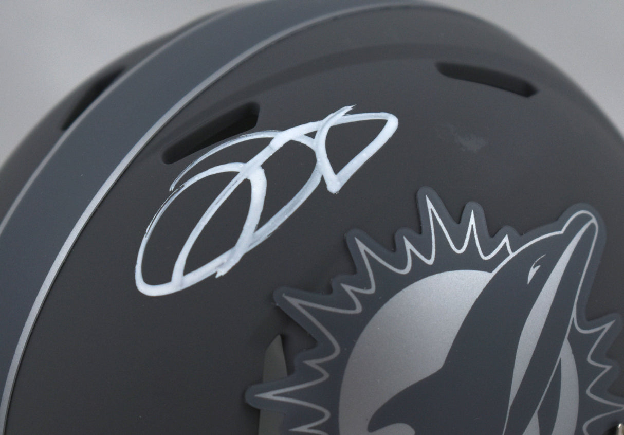 Odell Beckham Jr. Signed Miami Dolphins Slate Speed Mini Helmet - Beckett W Holo