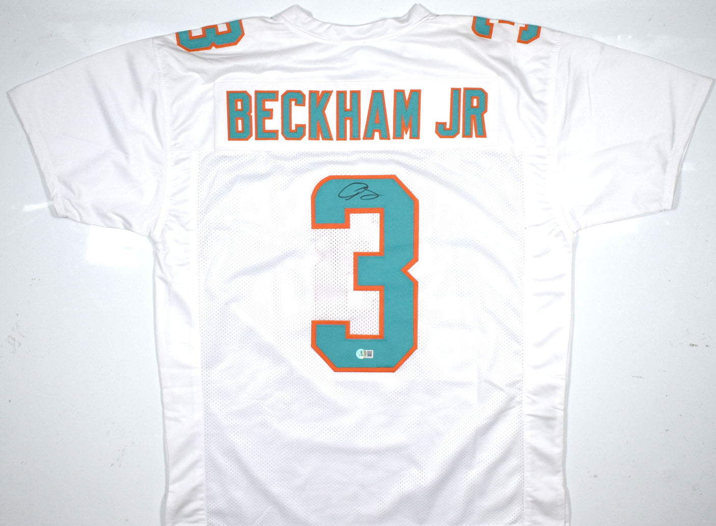 Odell Beckham Jr. Autographed White Pro Style Jersey - Beckett W Hologram *Black