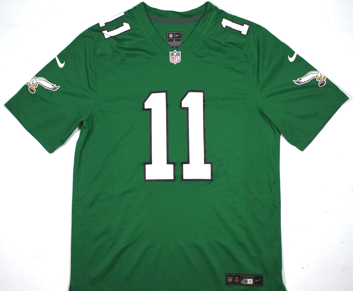 A.J. Brown Autographed Philadelphia Eagles Nike Game Jersey - Beckett W Holo