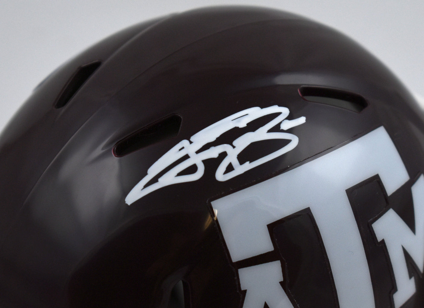Johnny Manziel Autographed Texas A&M Speed Mini Helmet - Beckett W Hologram