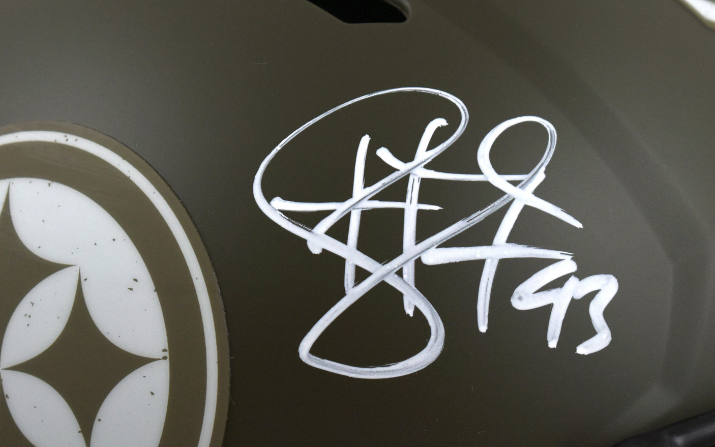 Troy Polamalu Signed Steelers F/S Salute Speed Authentic Helmet - Beckett W Holo