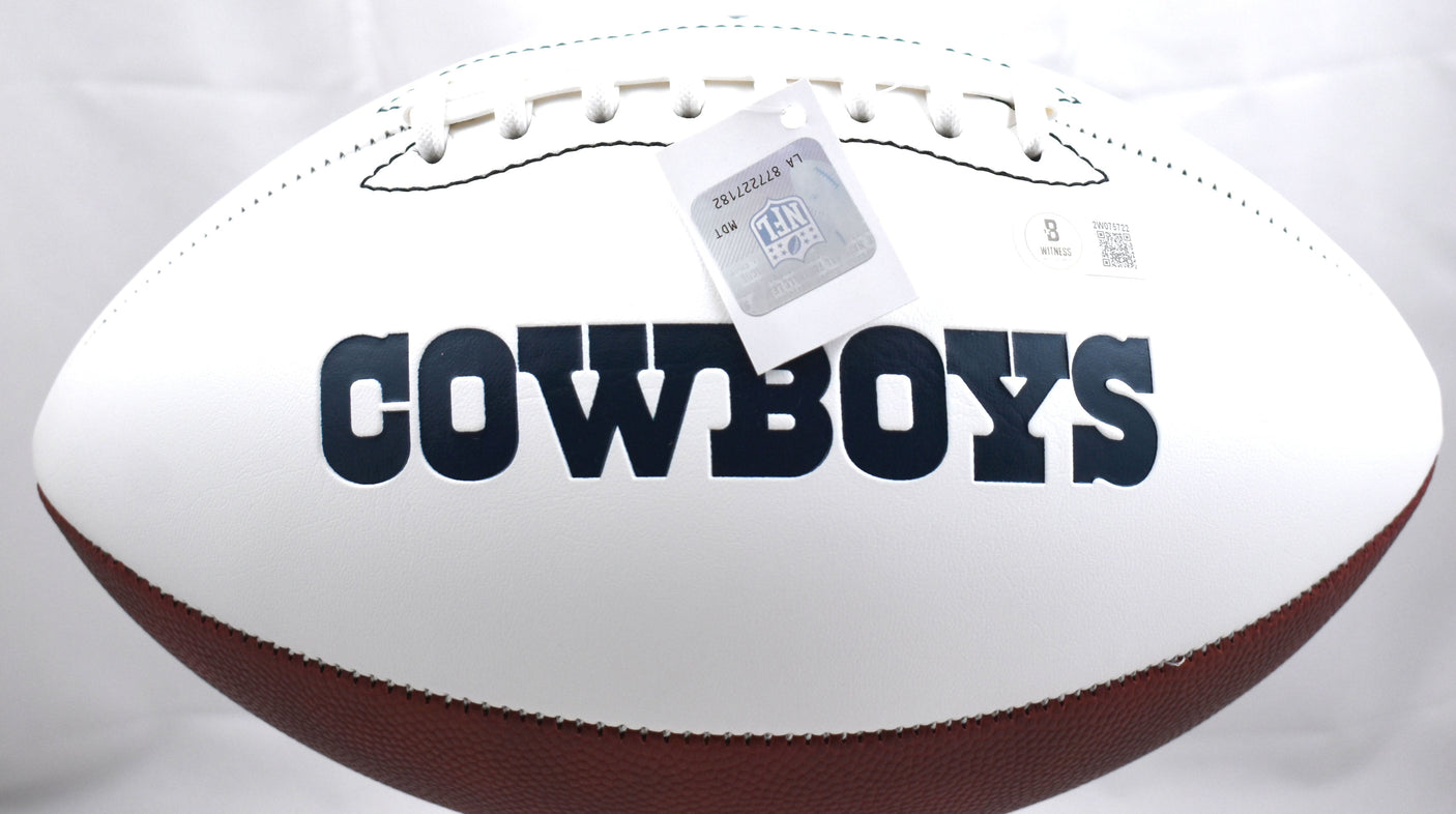Tony Dorsett Autographed Dallas Cowboys Logo Football - Beckett W Hologram *thin