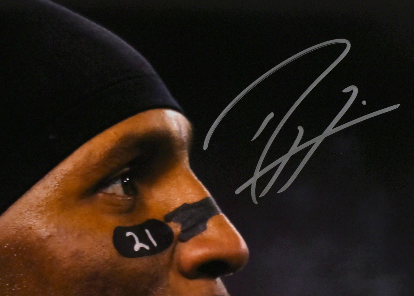 Ray Lewis Autographed Ravens 16x20 Close Up HM Photo-Beckett W Hologram *Silver