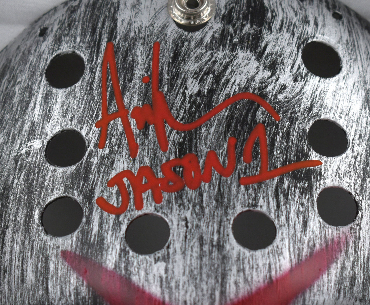 Ari Lehman Signed Friday The 13th Silver Jason Mask w/Jason 1-Beckett W Hologram