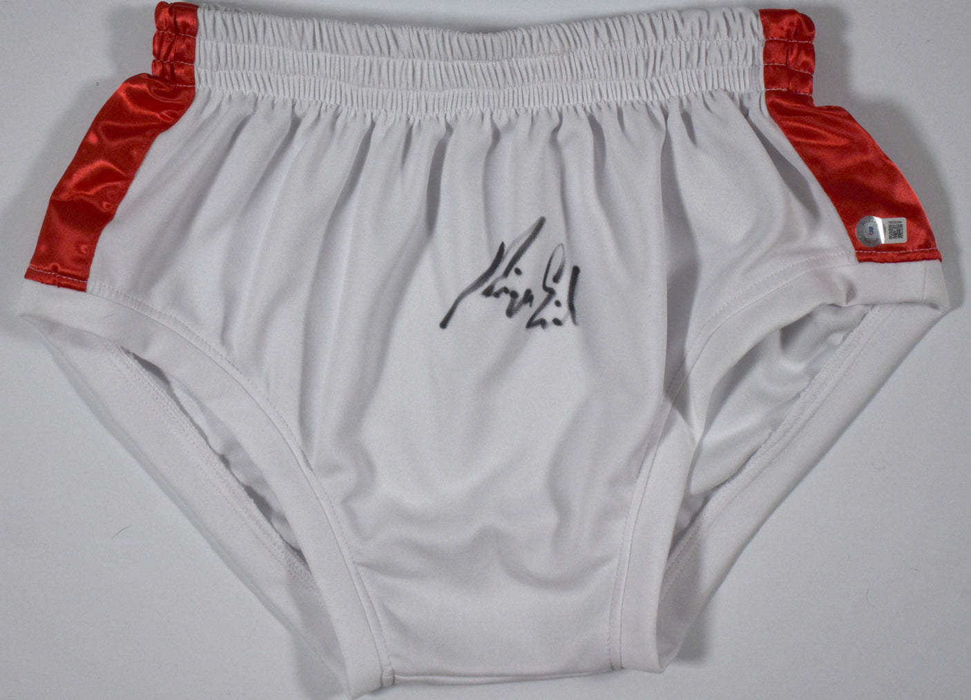Kevin Von Erich Signed White Wrestling Trunks The Iron Claw - Beckett W Hologram