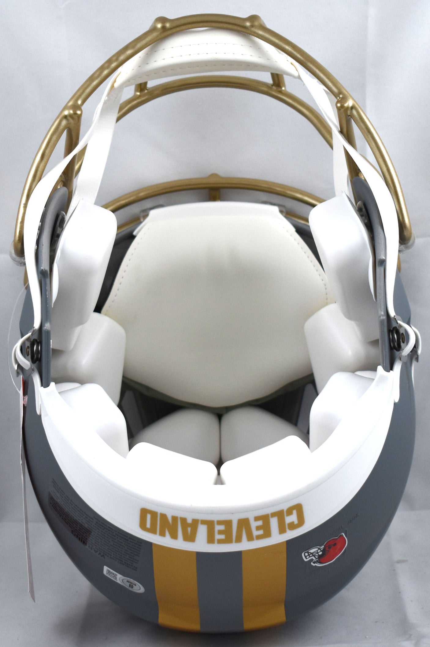 Myles Garrett Signed Browns F/S Slate Speed Authentic Helmet- Beckett W Hologram