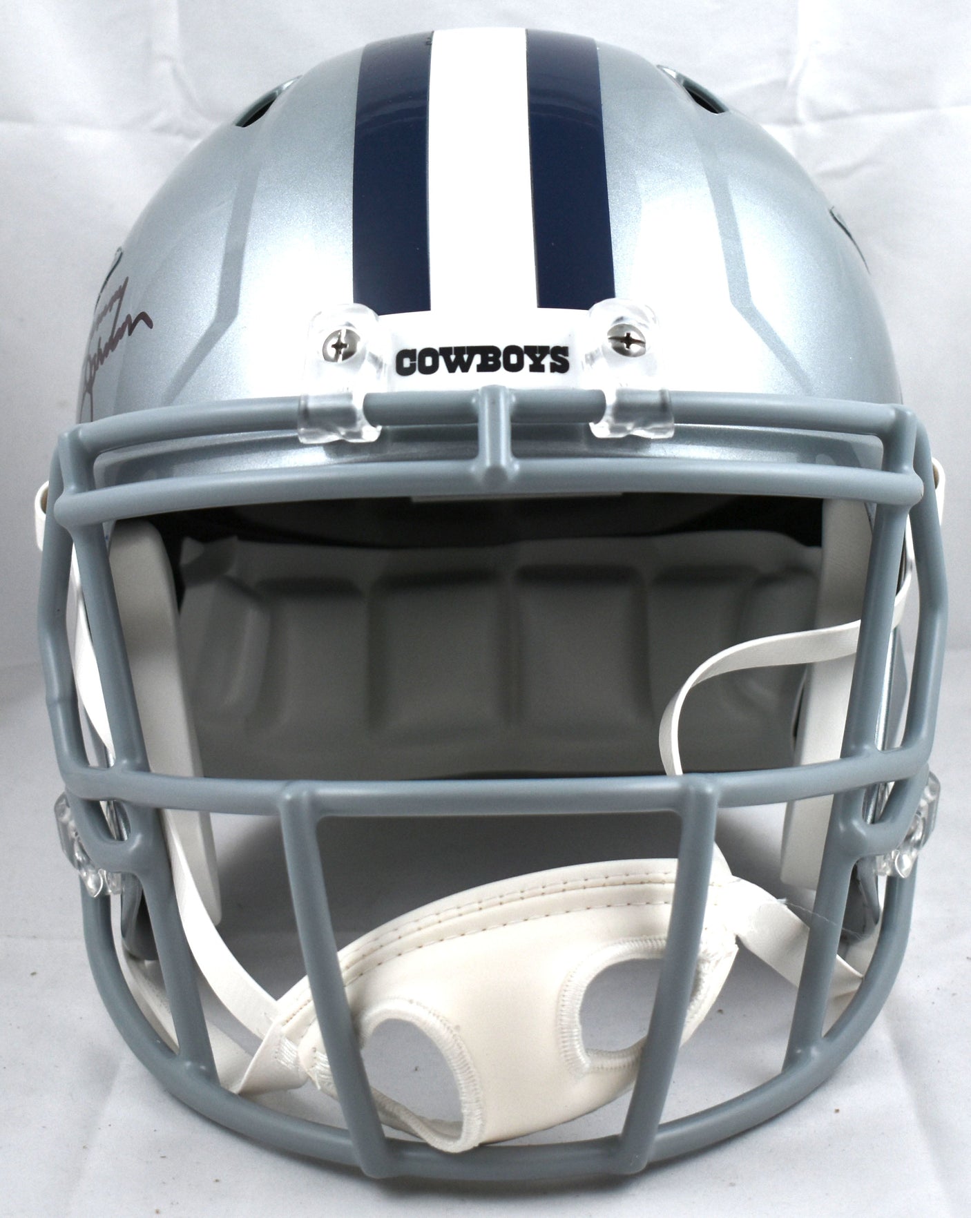 Jimmy Johnson Signed Dallas Cowboys F/S Speed Helmet - Beckett W Hologram *Black