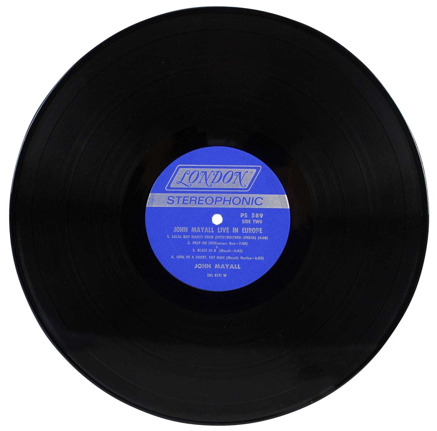 John Mayall Authentic Signed Live In Europe Album Cover W/ Vinyl PSA/DNA #S80783