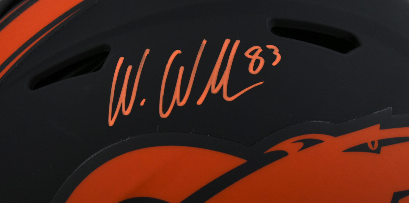 Wes Welker Signed Denver Broncos F/S Eclipse Speed Authentic Helmet - JSA W