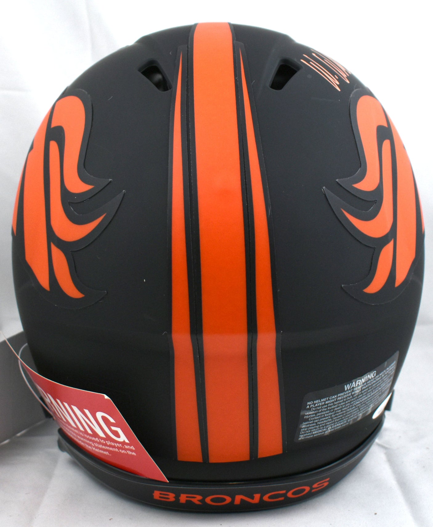 Wes Welker Signed Denver Broncos F/S Eclipse Speed Authentic Helmet - JSA W