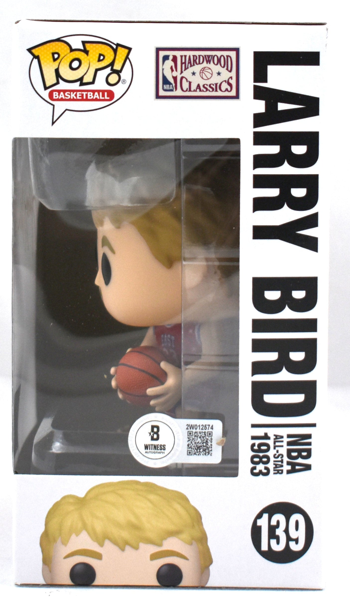 Larry Bird Autographed Celtics All-Star Funko Pop #139-Beckett W Hologram *White