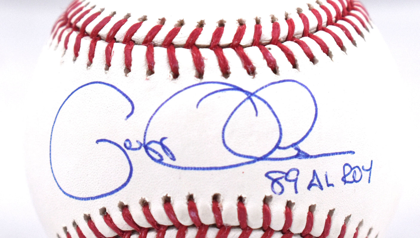Gregg Olson Autographed Rawlings OML Baseball w/ 89 AL ROY - Beckett W Hologram
