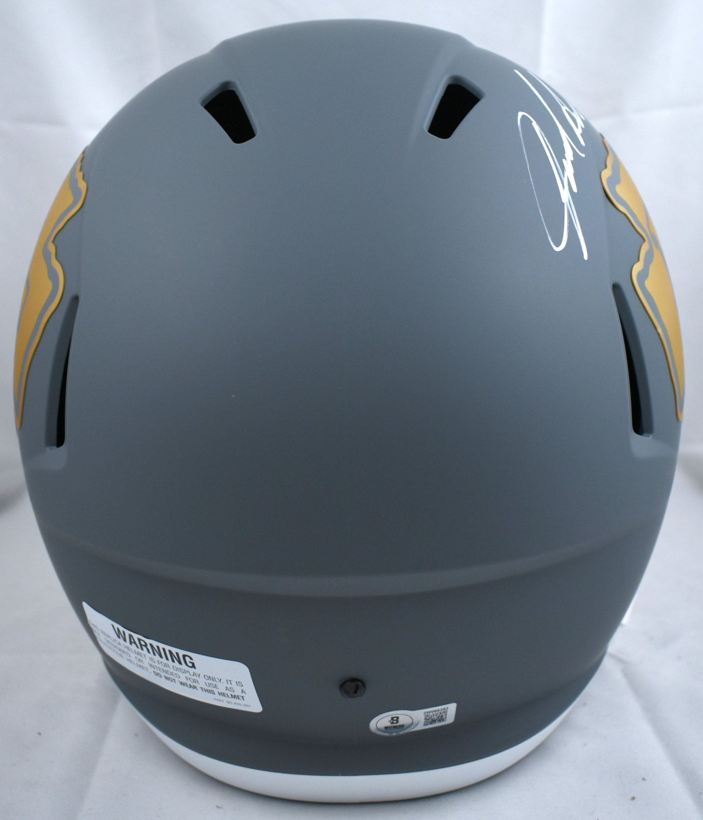 Jared Allen Signed Kansas City Chiefs F/S Slate Speed Helmet- Beckett W Hologram