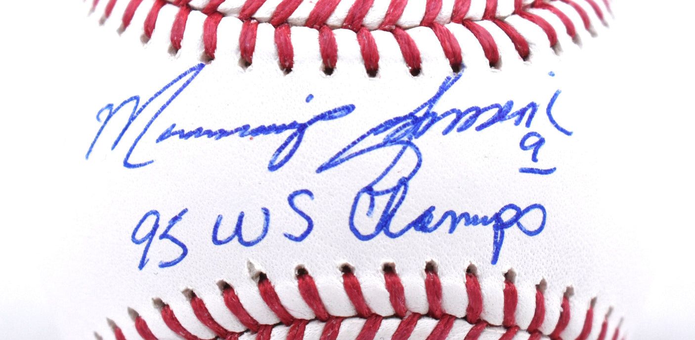 Marquis Grissom Signed Rawlings OML Baseball w/ 95 WS Champ - Beckett W Hologram