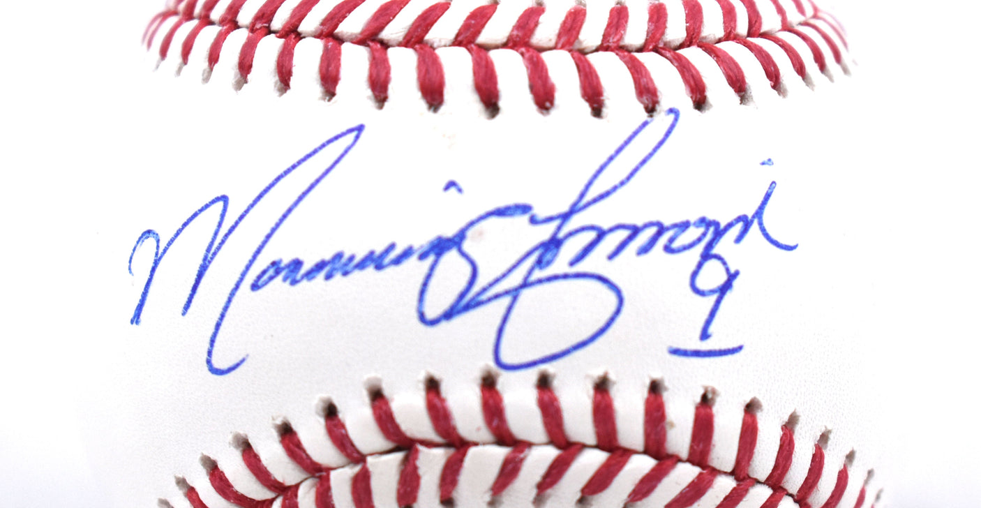 Marquis Grissom Autographed Rawlings OML Baseball - Beckett W Hologram *Blue