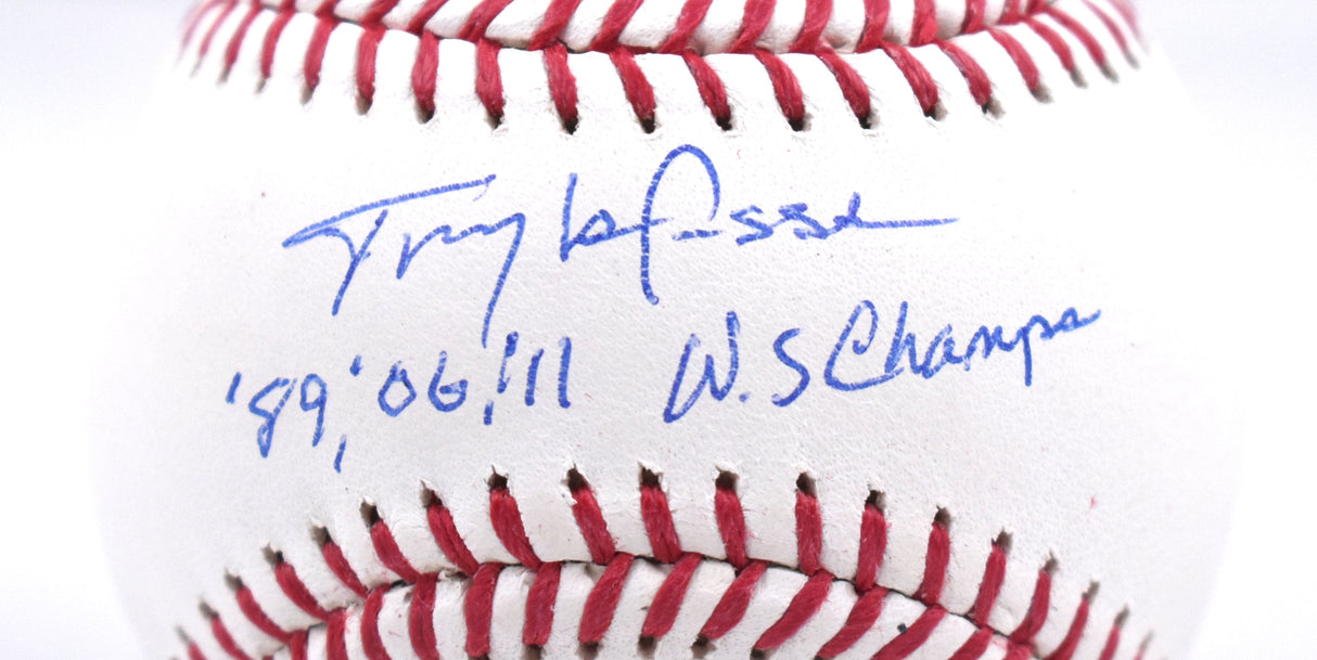 Tony La Russa Autographed Rawlings OML Baseball w/3x WS Champ - Beckett W Holo