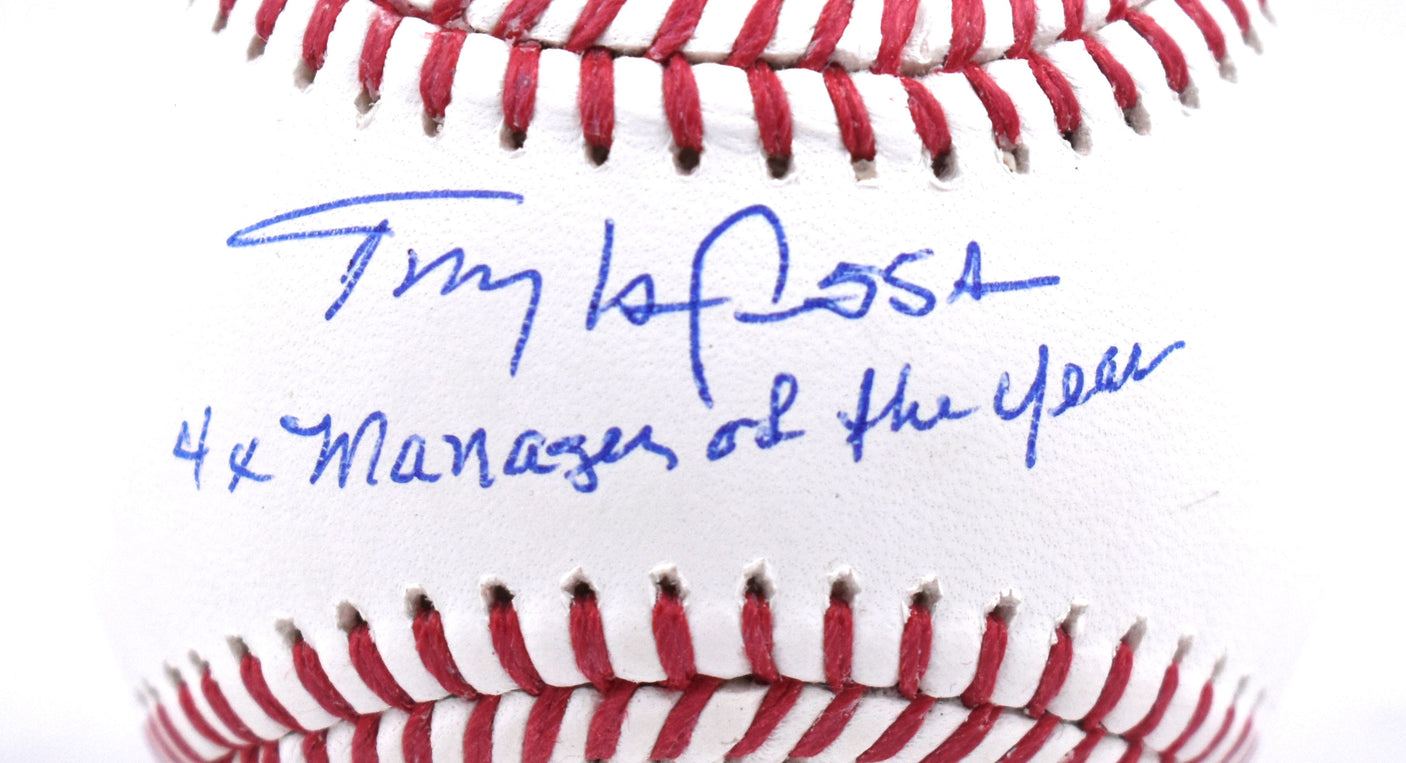 Tony La Russa Autographed Rawlings OML Baseball w/4x MOY - Beckett W Hologram