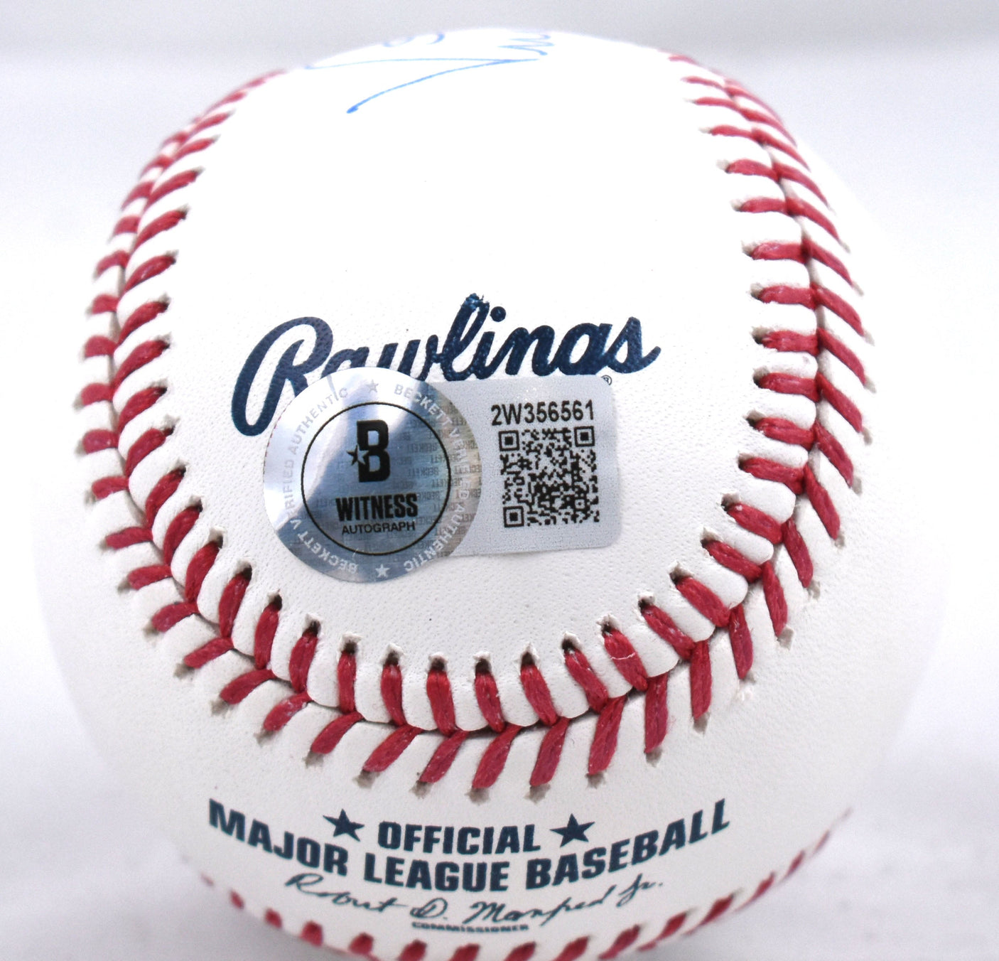 Vince Coleman Autographed Rawlings OML Baseball - Beckett W Hologram *Blue