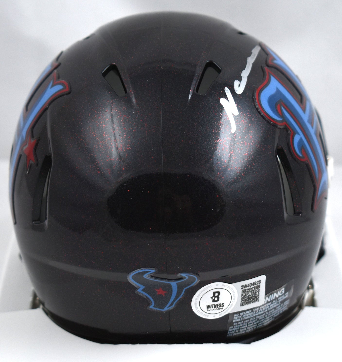 Nico Collins Signed Houston Texans ALT #2 2024 Speed Mini Helmet- Beckett W Holo