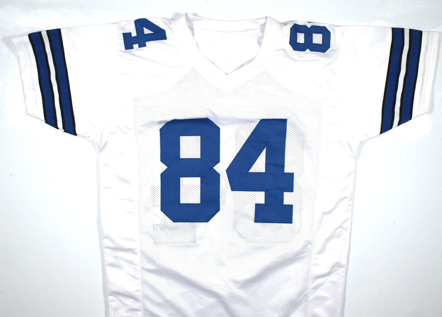 Jay Novacek Autographed White Pro Style Jersey - Beckett W Hologram *Silver