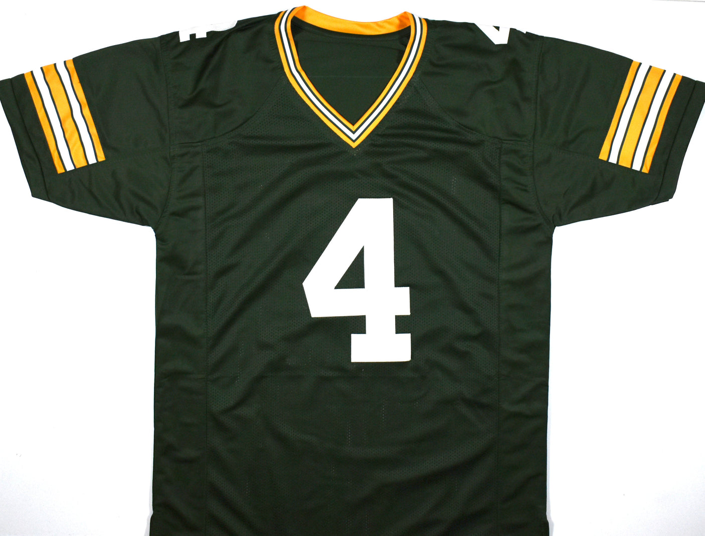 Brett Favre Autographed Green Pro Style Jersey - Beckett W Hologram *Black