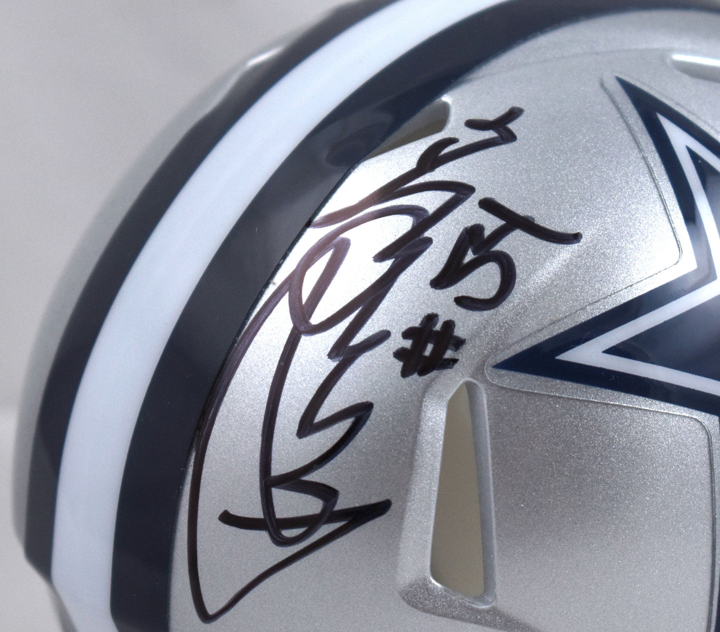Randy White Autographed Dallas Cowboys Speed Mini Helmet - Prova *Black